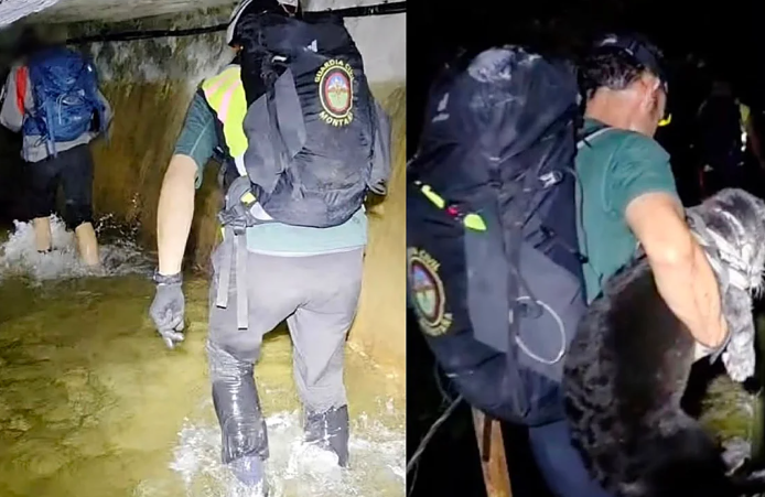 La Guardia Civil evacúa a dos senderistas que estaban de ruta en los Picos de Europa junto a su perro