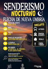 Hoy 30 de julio, cita con el senderismo nocturno por la Flecha de Nueva Umbría